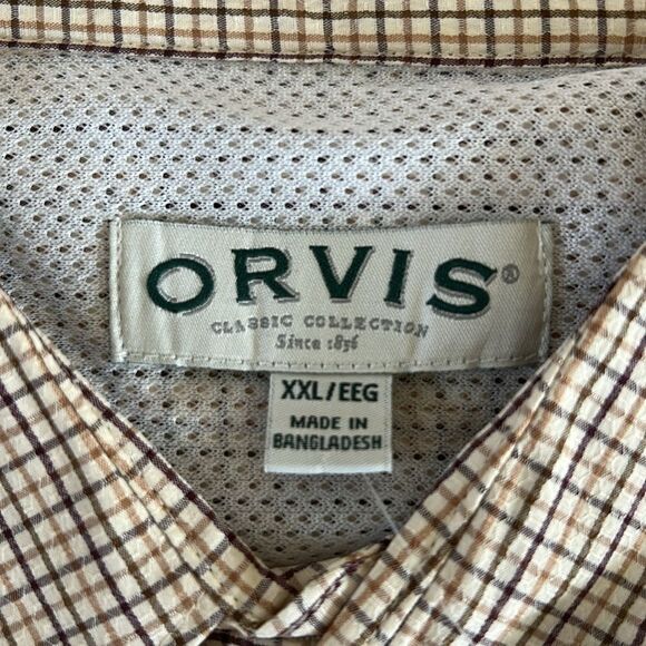 Orvis Long Sleeve Tech Shirt, Browns/Tans, Size XXL, NWT - Picture 5 of 9